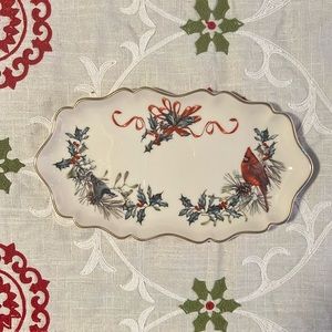 Lenox Winter Greetings Christmas Condiment Tray